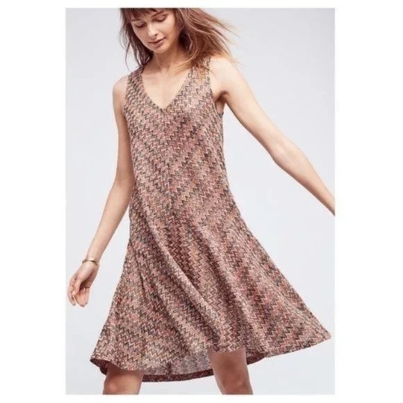 Anthropologie Maeve Chevron Knit dress - Picture 1 of 9